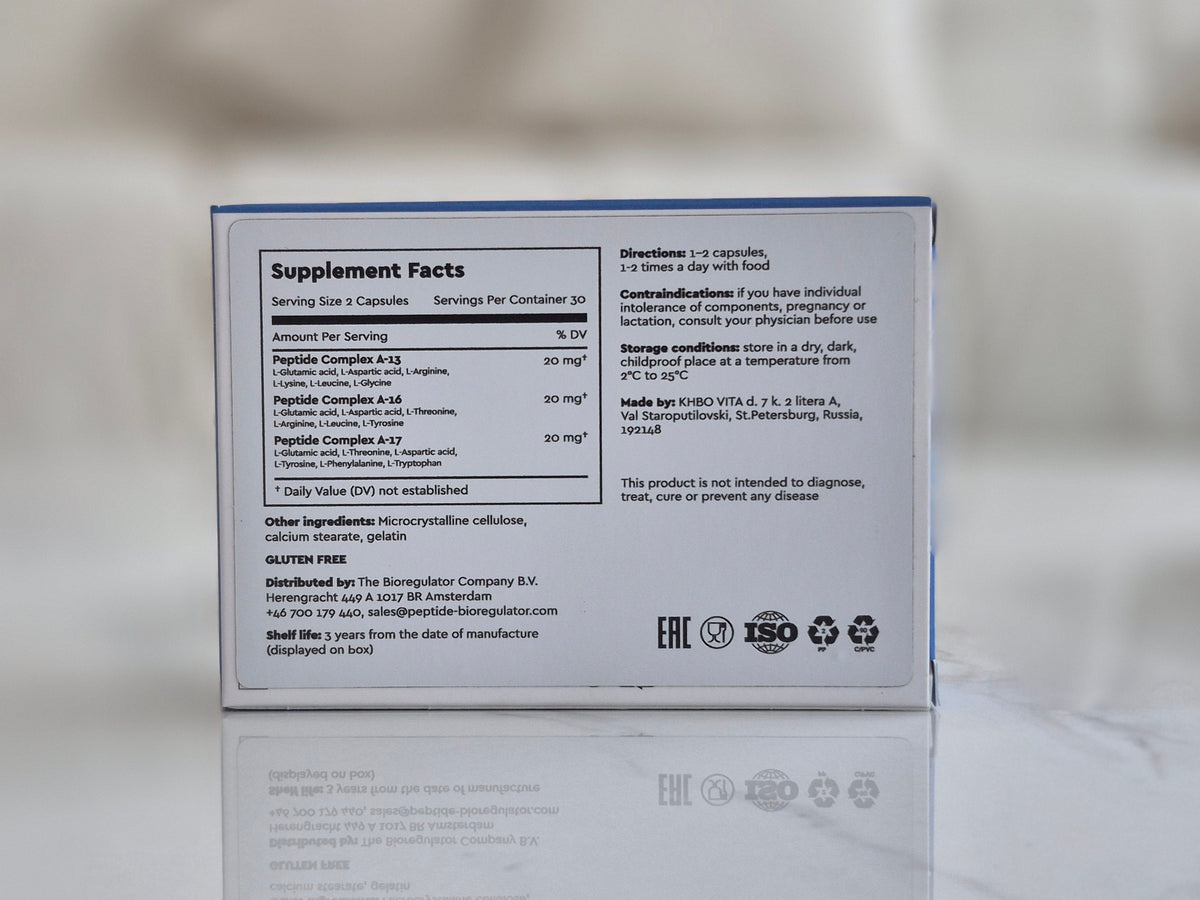 Polo 3 Plus Peptide Complex with Testoluten, Libidon & Glandokort 60 capsules