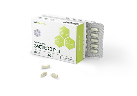 Gastro 3 Plus Peptide Complex includes Suprefort, Svetinorm, Stamakort
