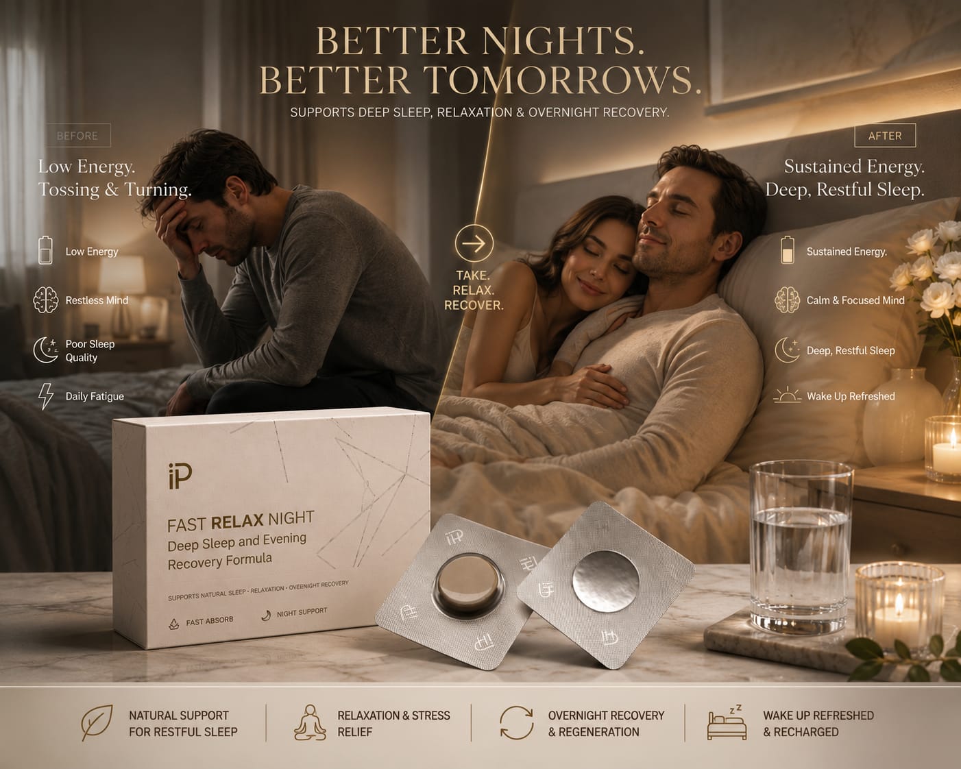 FAST RELAX NIGHT Deep Sleep and Evening Recovery Formula