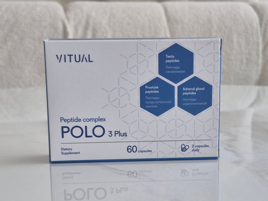 Polo 3 Plus Peptide Complex with Testoluten, Libidon & Glandokort 60 capsules