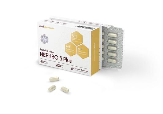 Vitual Nephro 3 Plus Peptide Complex 60 Capsules Urinary Support